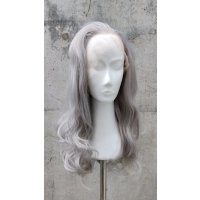 Grey Lace Front wig 60cm curly | S88 Silver